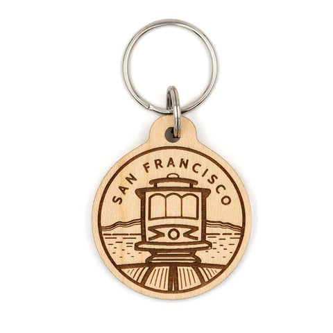 Workday Rising Wood Keychains and Magnets