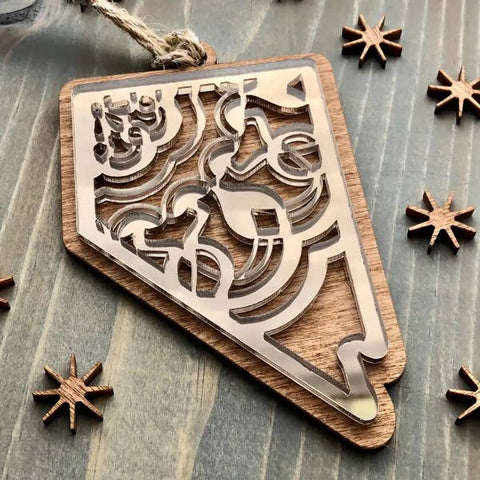 Nevada and Tahoe Ornaments