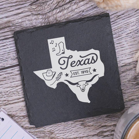 City Skyline or Map Slate Coasters