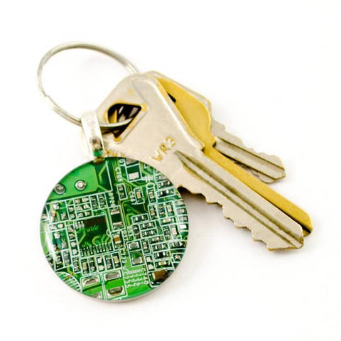 Recycled Circuit Board Keychains