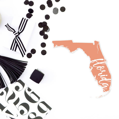 Florida State and Symbol Stickers