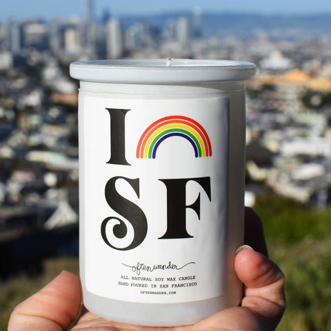 I Rainbow San Francisco Candle
