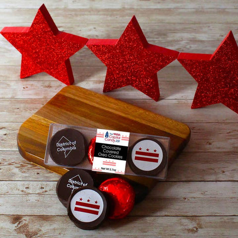 Patriotic & DC-themed Chocolate Covered Oreos