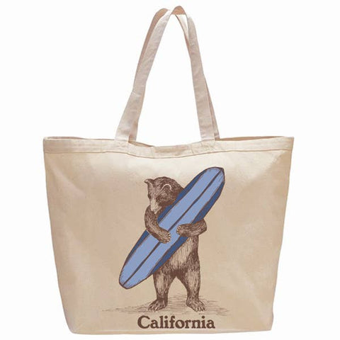 Large California Bear Beach Bag