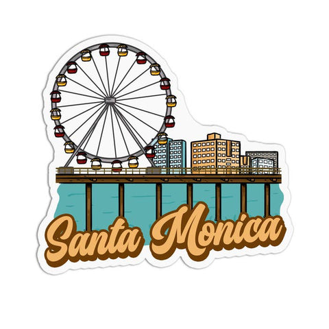 Iconic California State and City Stickers