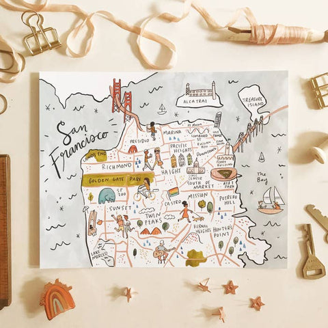 City and State Alphabet Art and Map Prints
