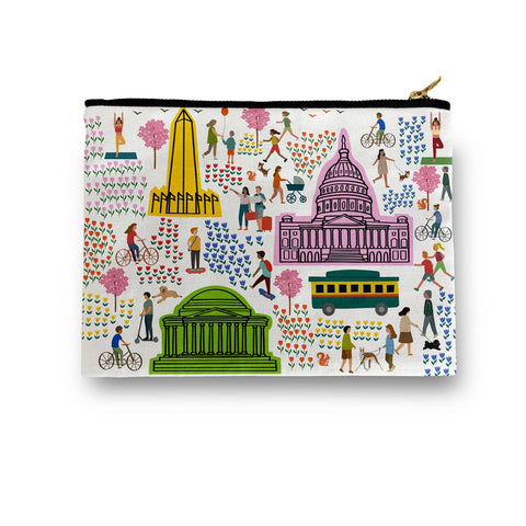 Handmade D.C. Themed Zippered Pouches