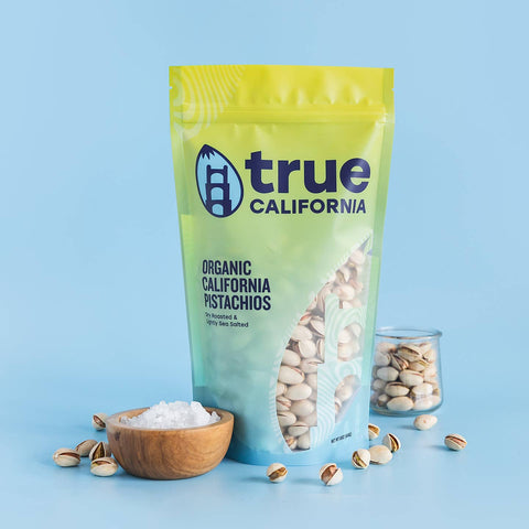 Organic Pistachio Nuts, Dry Roasted & Lightly Sea Salted