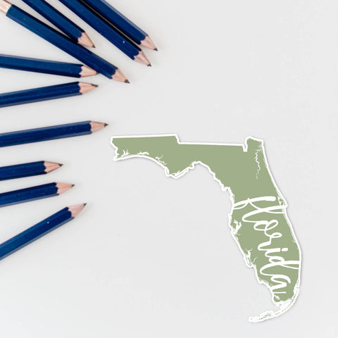 Florida State and Symbol Stickers