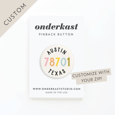 Custom City & State Pinback Button