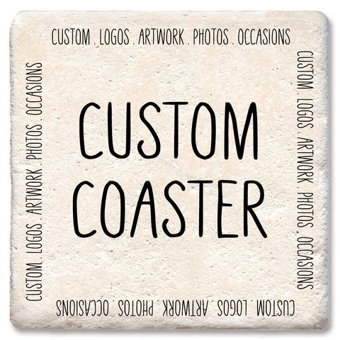 Customizable Limestone or Ceramic Coasters