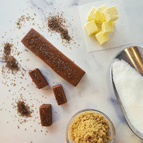 Salted, Smoked Salted and Lavender Caramels