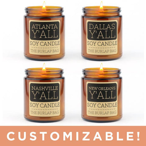 Customizable Location Candles