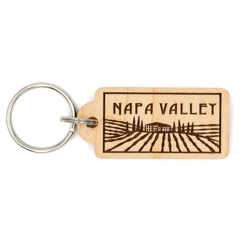 California Wood Magnets & Keychains