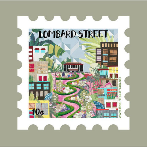 Postage Stamp Sticker