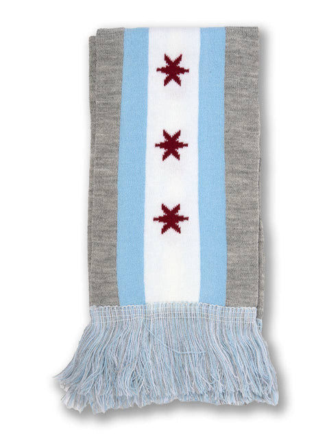 Chicago Flag Knit Scarf