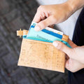 Cork Zip Pouch Keychains
