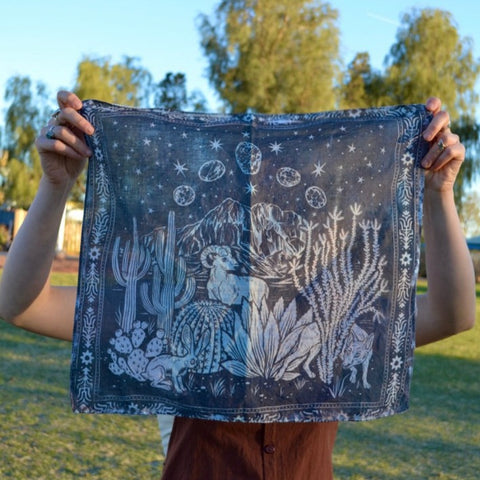 Sun-Dyed Desert-Scape Bandanas