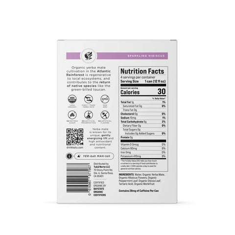 Sparkling Hibiscus Yerba Mate