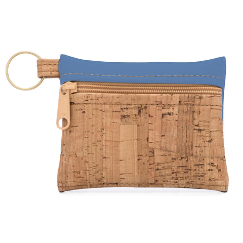 Cork Key Chain Zipper Pouch