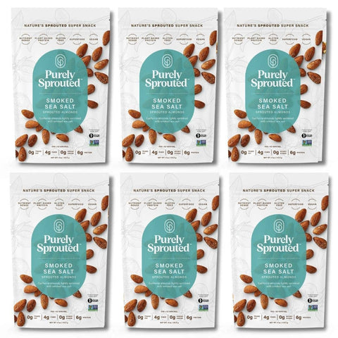 Smoked Sea Salt Sprouted Almonds 4 oz Bag