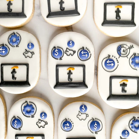 Edible Artwork Custom Hand-Piped Cookies