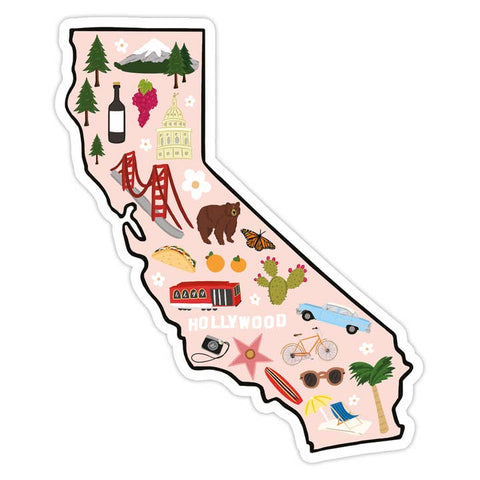 Cute State Symbol and City Stickers