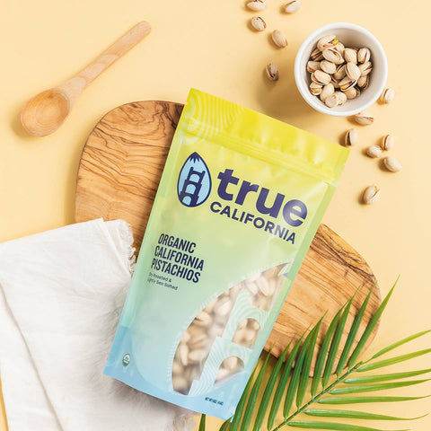 Organic Pistachio Nuts, Dry Roasted & Lightly Sea Salted