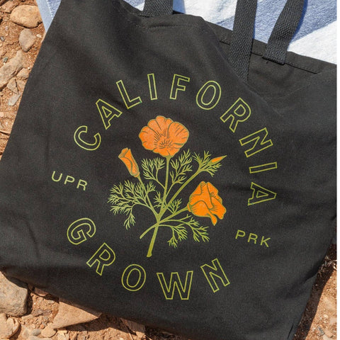 California Poppy Tote Bags