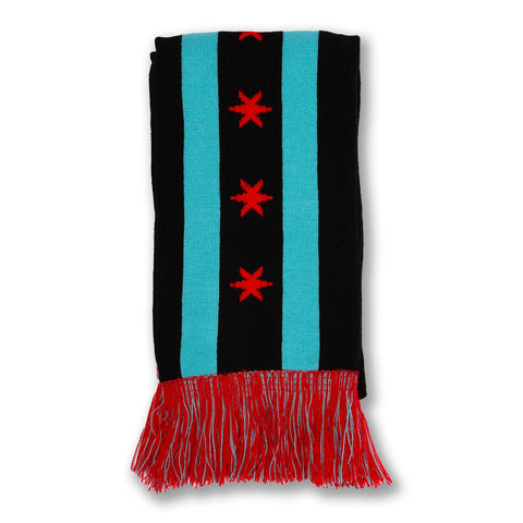 Chicago Flag Knit Scarf