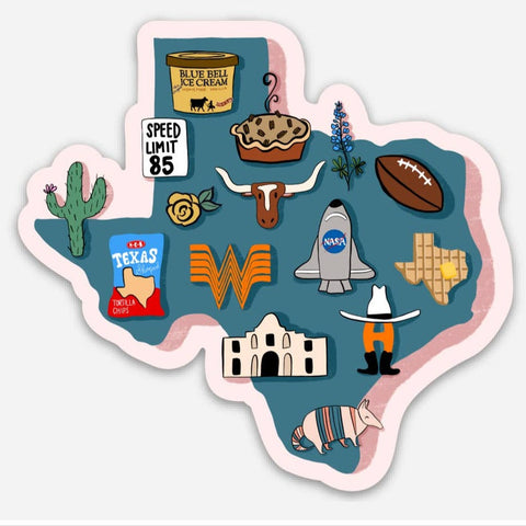 Adorable Texas Stickers