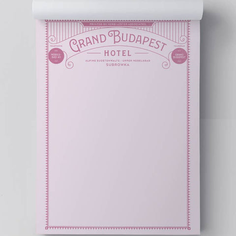 Fictional Hotel Notepads