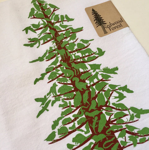 Animal Silhouette Flour Sack Tea Towel