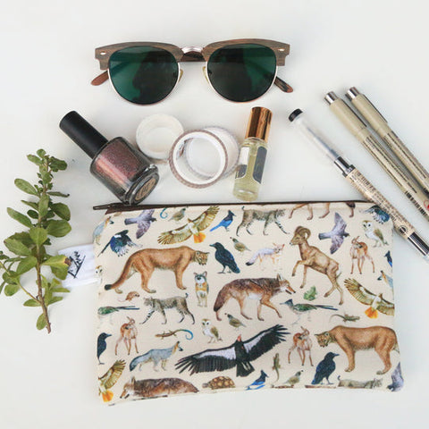 Eco-Friendly California-Inspired Zippered Pouches