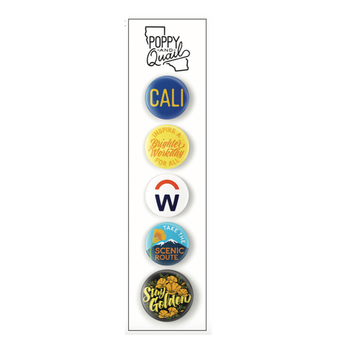 Workday Custom California Button Packs