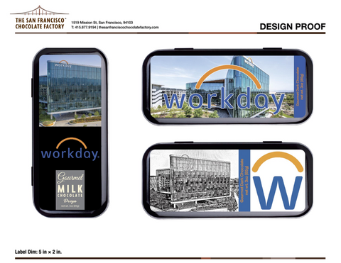 Workday Customizable San Francisco Chocolate & Confection Tins