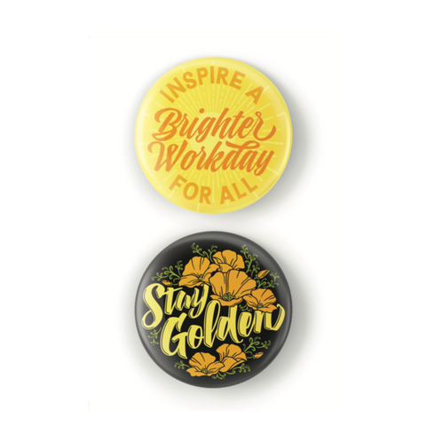 Workday Custom California Button Packs