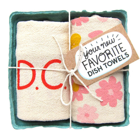D.C. and Veggie Tea Towel Sets