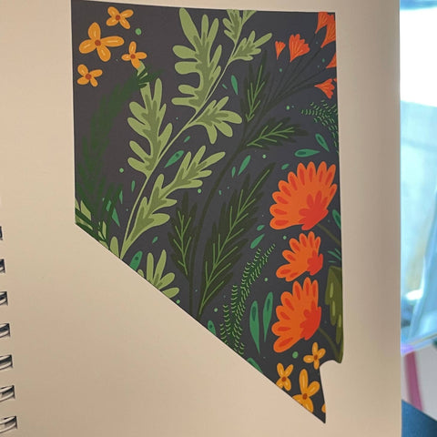 Nevada Sagebrush Spiral Notebook