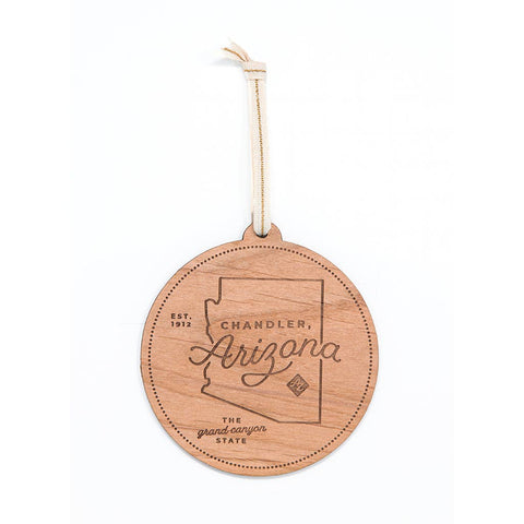 Custom City Wood Ornament