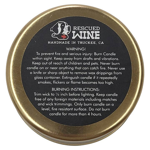 Barrel-Aged Whiskey Travel Candle - Soy Candle - Wine Candle