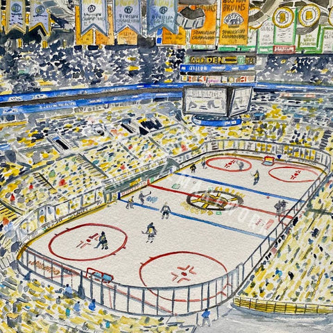 Fenway Park & TD Garden Giclee Blocks