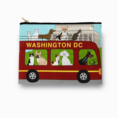 Handmade D.C. Themed Zippered Pouches