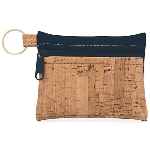 Cork Key Chain Zipper Pouch