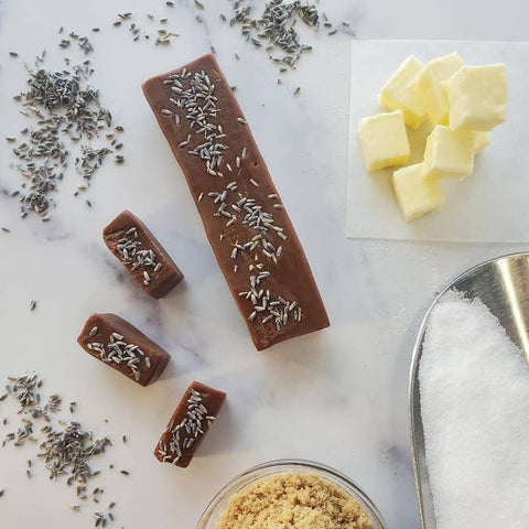 Salted, Smoked Salted and Lavender Caramels