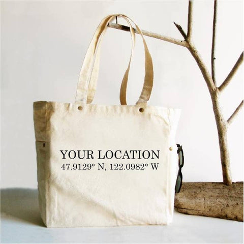 Custom Logo or Location Tote Bag