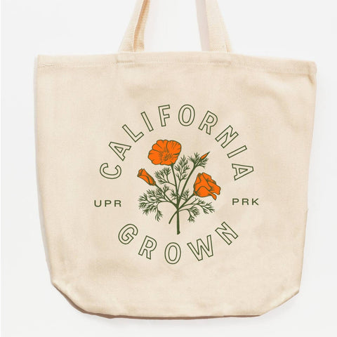 California Poppy Tote Bags