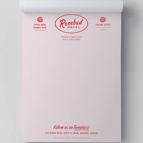 Fictional Hotel Notepads