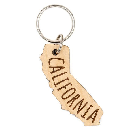 California Wood Magnets & Keychains