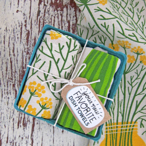 D.C. and Veggie Tea Towel Sets